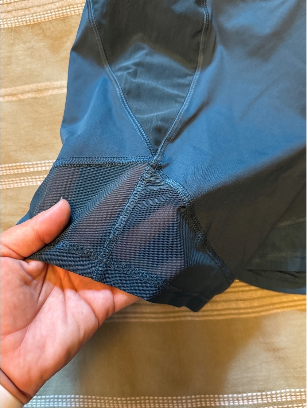 All in Motion Women's XL dark teal Athletic Shorts with Mesh Panels & Pockets - Picture 4 of 4